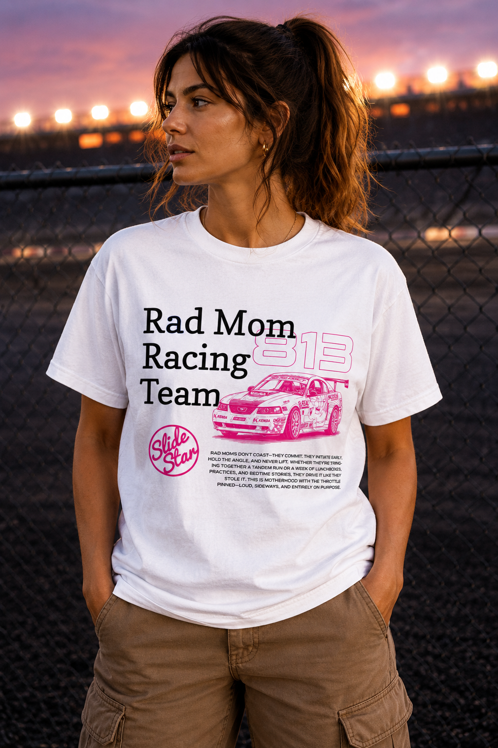 Rad Mom Racing Team Tee