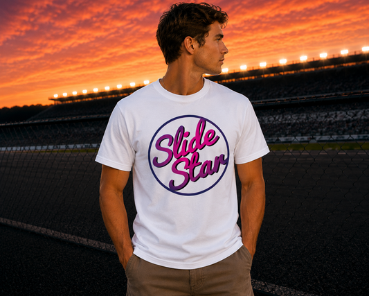 Slide Star Logo Tee Pink - Kids